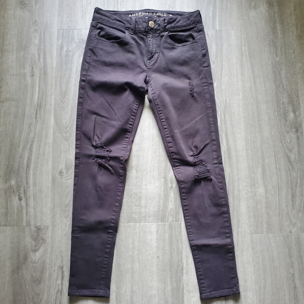 American Eagle Super Stretch X Black Jeggings